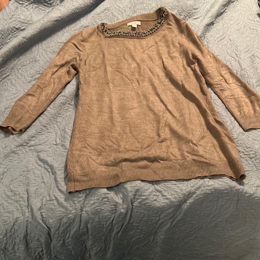 Beautiful Nee York and Company embellished collar sweater medium